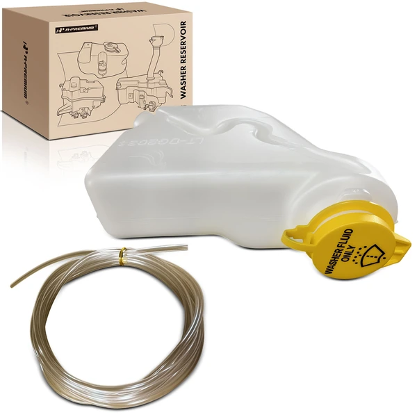 Windshield Washer Fluid Reservoir with Pump & Cap & Hose for Dodge Viper 2003-2010