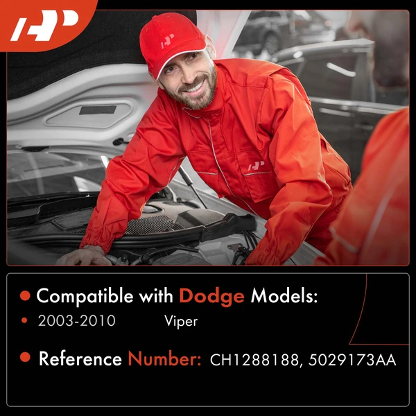 Windshield Washer Fluid Reservoir with Pump & Cap & Hose for Dodge Viper 2003-2010