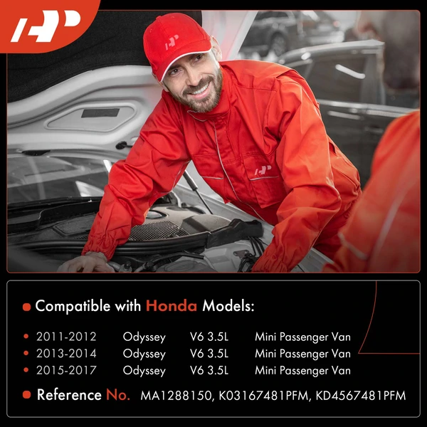 Windshield Washer Reservoir with Pump & Cap for Honda Odyssey 2011-2017 V6 3.5L