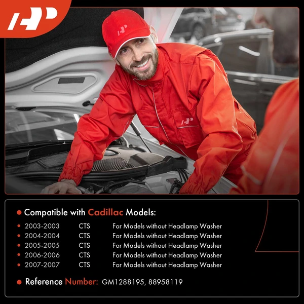 Windshield Washer Reservoir with Pump & Cap for Cadillac CTS 2003-2007