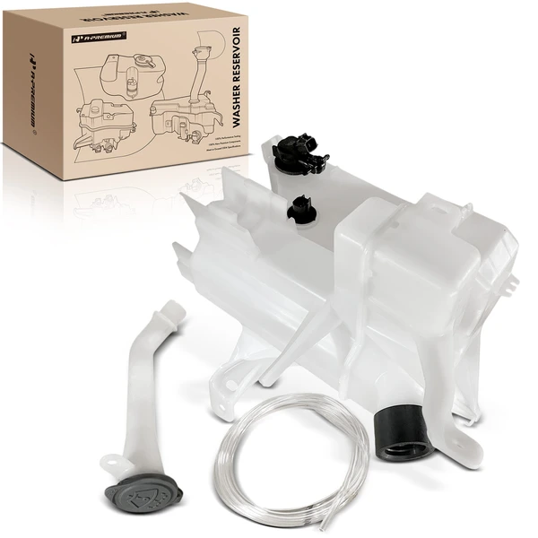Windshield Washer Reservoir with Pump & Cap & Sensor for Nissan Murano 2015-2018