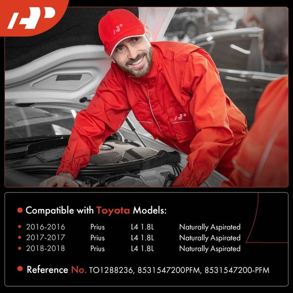 Windshield Washer Reservoir with Sensor & Pump for Toyota Prius 2016-2018 L4 1.8L