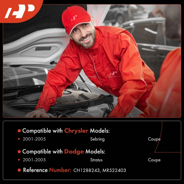 Washer Reservoir with Pump & Cap & Sensor for Chrysler Sebring Dodge Stratus 2001-2005