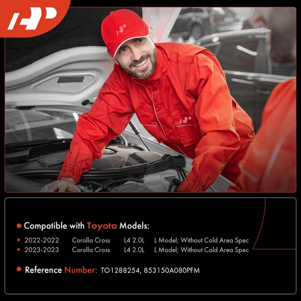 Windshield Washer Reservoir with Pump and Cap for Toyota Corolla Cross 2022-2023