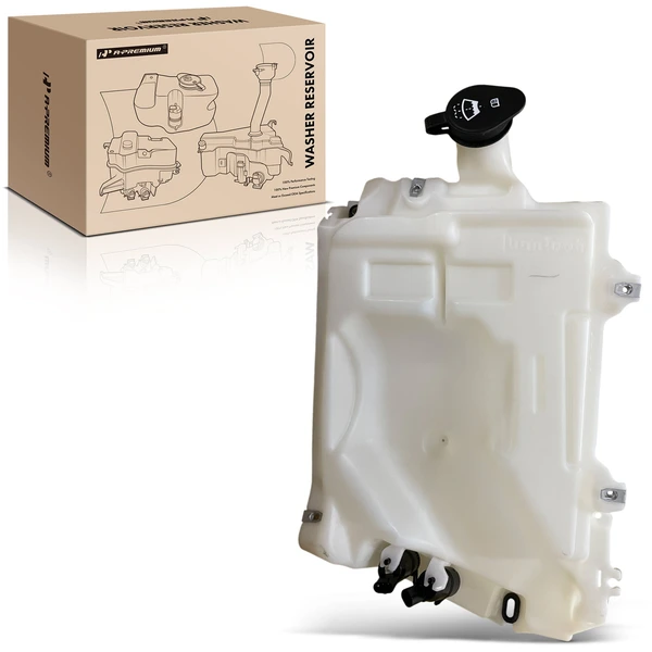 Windshield Washer Reservoir with Cap & Pump & Sensor for 2008-2009 Saab 9-7x