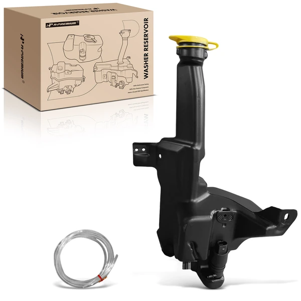 Windshield Washer Reservoir with Pump & Cap & Sensor for 2014-2018 Ram 3500