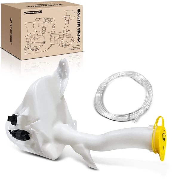 Windshield Washer Reservoir with Pump & Cap for 2019-2024 Ram 3500