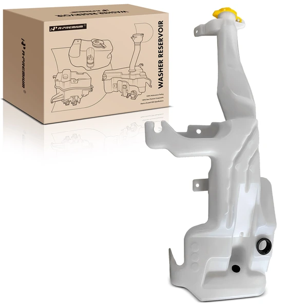 Windshield Washer Fluid Reservoir with Cap Filler Neck Bracket for Dodge Durango