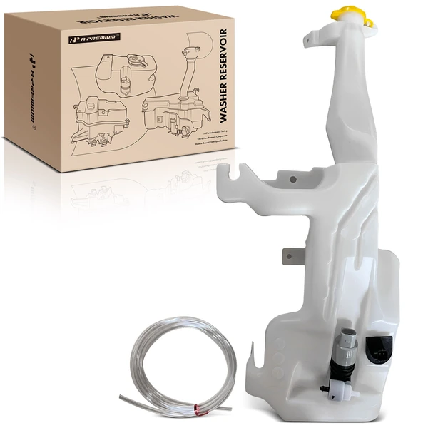 Windshield Washer Fluid Reservoir with Cap Pump Sensor Hose for 2018-2024 Dodge Durango