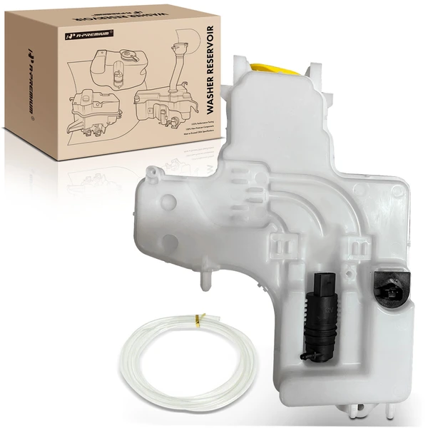 Windshield Washer Reservoir with Pump Cap Sensor Hose for 2020-2023 Jeep Gladiator