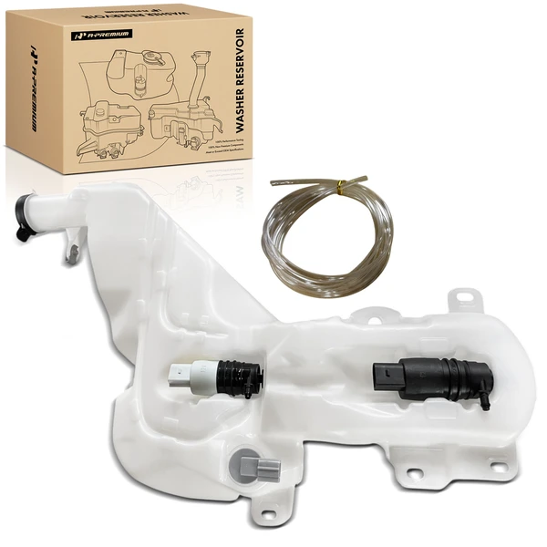 Windshield Washer Reservoir with Sensor & Cap & Pump for Chevrolet GMC Cadillac
