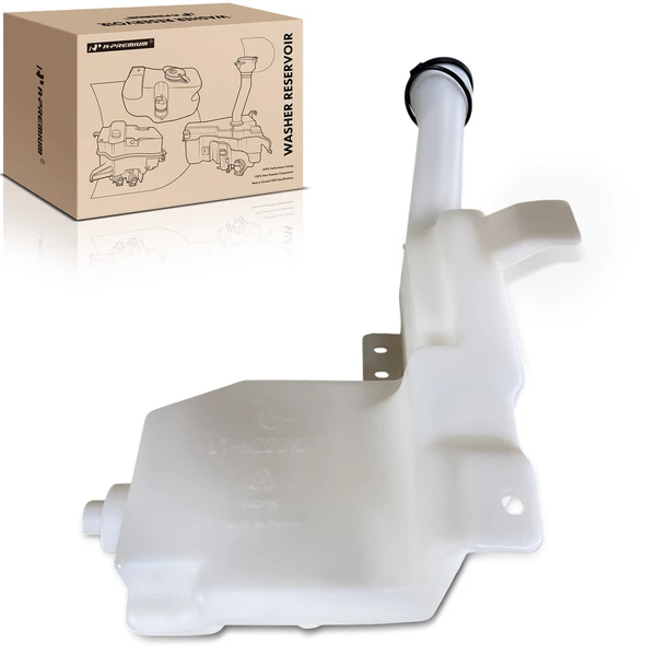 Windshield Washer Reservoir 2.2 L with Sensor Cap Bracket for 1999-2003 Mazda Protege