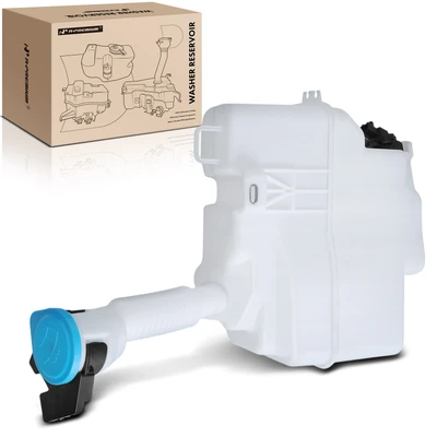 Windshield Washer Reservoir with Cap & Bracket
