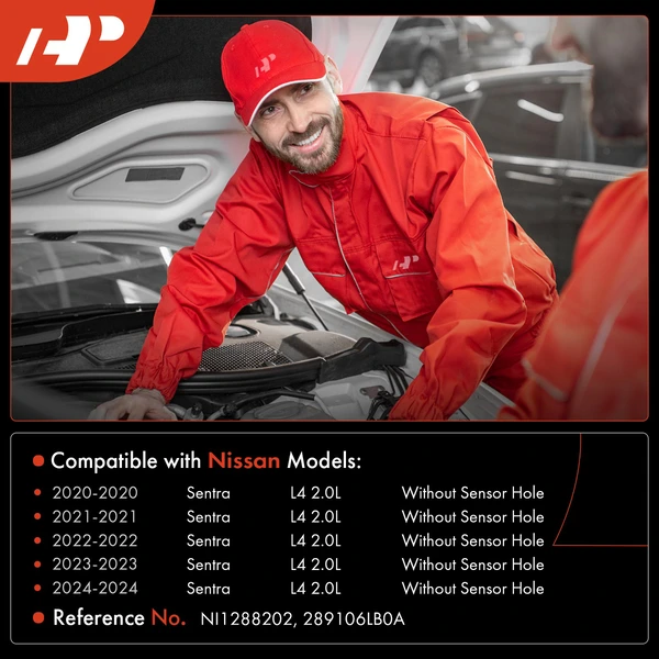 Windshield Washer Reservoir with Cap & Washer Pump for Nissan Sentra 2020-2024 2.0L