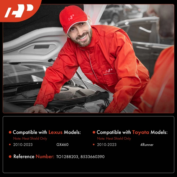 Washer Fluid Reservoir Shield for Toyota 4Runner Lexus GX460 2010-2023