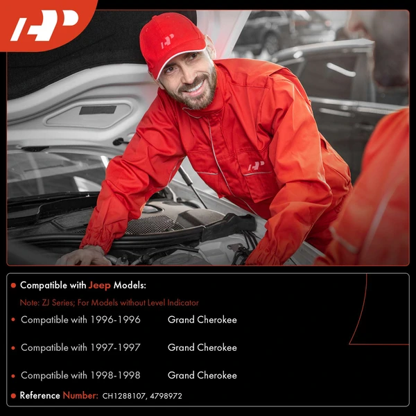 Windshield Washer Reservoir with Cap for Jeep Grand Cherokee ZJ 1996-1998