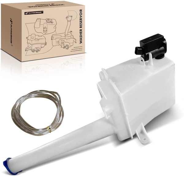 Windshield Washer Reservoir with Pump & Cap for Hyundai Santa Fe with Rear Wiper