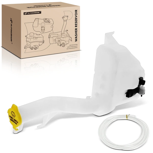 Windshield Washer Fluid Reservoir with Cap & Pump for 2008-2010 Dodge Grand Caravan