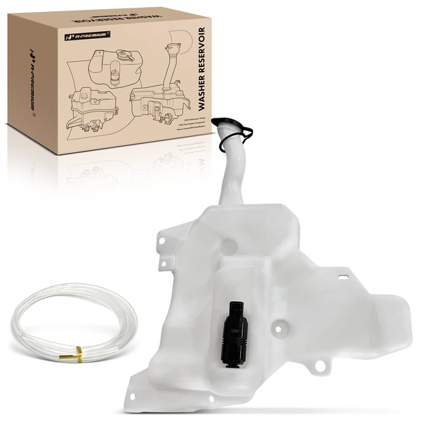 Windshield Washer Reservoir Tank with Cap & Pump for Chevy Cavalier Pontiac 1995-1999