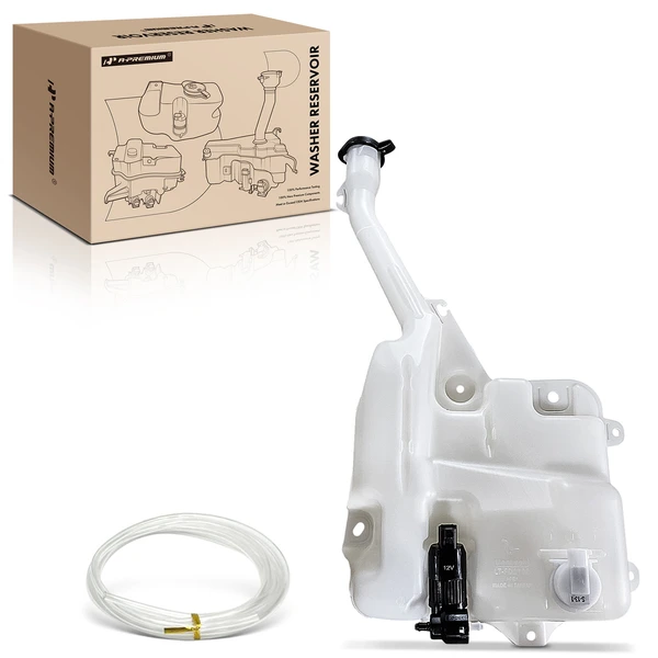 Windshield Washer Reservoir with Cap & Pump & Hose for Ford Explorer 2016-2019