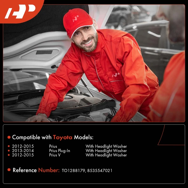 Windshield Washer Reservoir with Sensor & Cap & Indicator for Toyota Prius Prius V