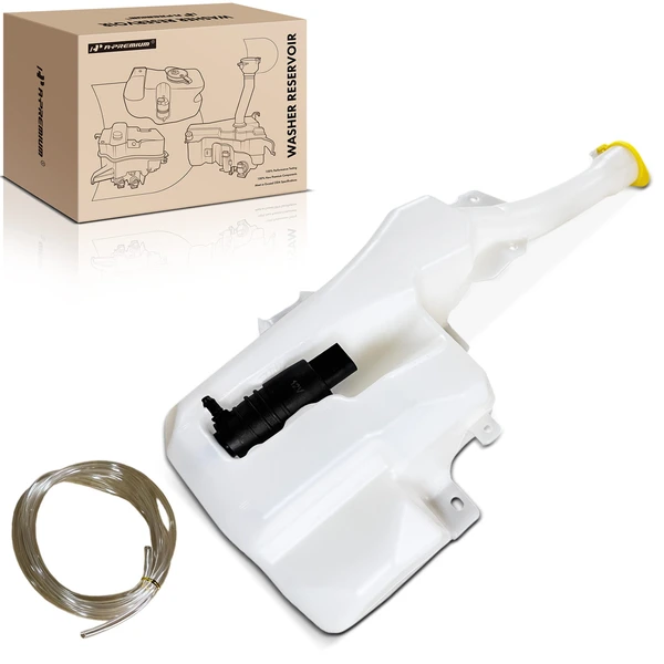 Windshield Washer Reservoir with Cap & Pump & Hose for Ford Mustang 2015-2017