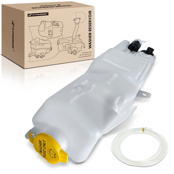 Windshield Washer Reservoir Tank with Pump & Cap for 2006-2009 Dodge Ram 3500