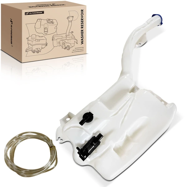 Windshield Washer Reservoir with Pump & Sensor & Cap for 2015-2023 Ford Edge