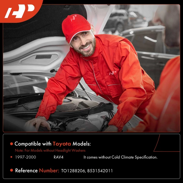 Windshield Washer Reservoir with Pump & Inlet & Filler for Toyota RAV4 1997-2000