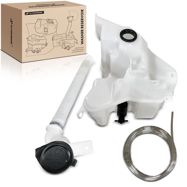 Windshield Washer Reservoir with Pump & Cap & Sensor for Toyota Venza 2021-2024