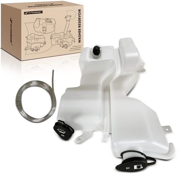 Windshield Washer Reservoir with Pump & Cap for 2008-2010 Dodge Dakota