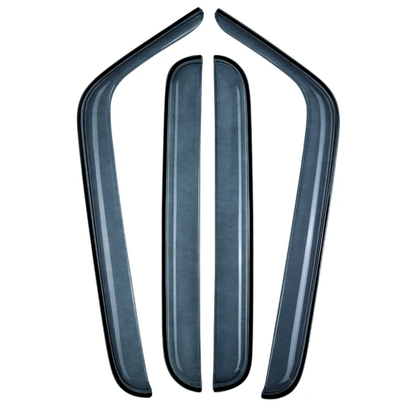 4 Pcs Injection Window Visor Vents Rain Guards for 2007-2016 Jeep Wrangler