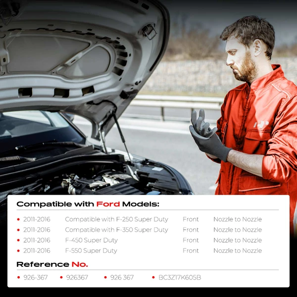 Front Windshield Washer Pump Hose for Ford F-250 F350 F450 F550 Super Duty 11-16