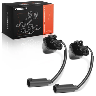 2 Pcs Front Windshield Washer Nozzle Jet with Heated