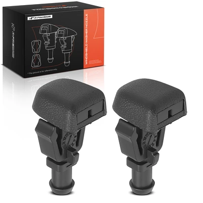 2 Pcs Front Windshield Washer Nozzle Fan