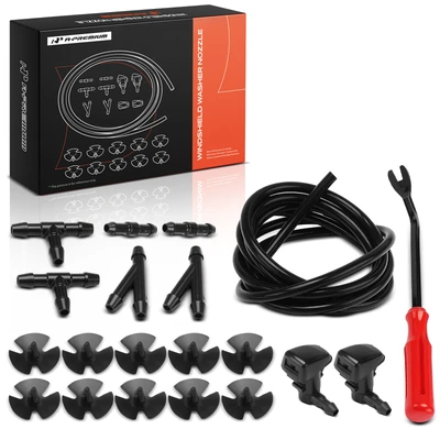 22 Pcs Driver & Passenger Windshield Washer Nozzle Kit with Gaskets