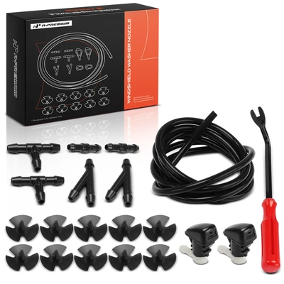 22 Pcs Front Windshield Washer Nozzle Fan Spray Kit
