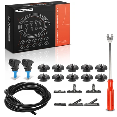 20 Pcs Driver & Passenger Windshield Washer Nozzle Fan with Gaskets