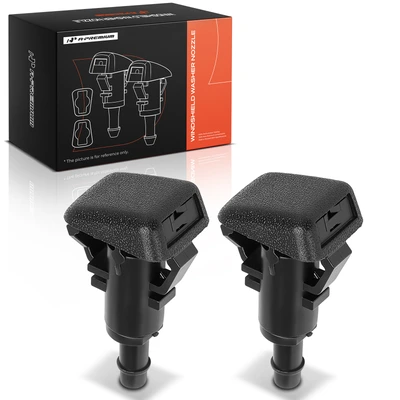 2 Pcs Front Windshield Washer Nozzle Jet