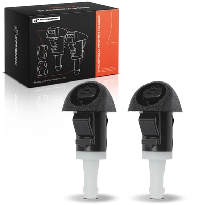 2 Pcs Front POM Windshield Washer Nozzle Jet