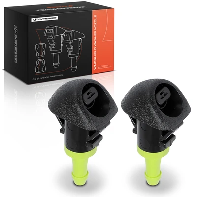2 Pcs Front POM Windshield Washer Nozzle Jet