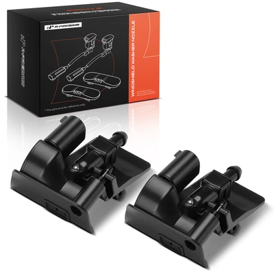 2 Pcs Front Windshield Washer Nozzle Jet with Heated