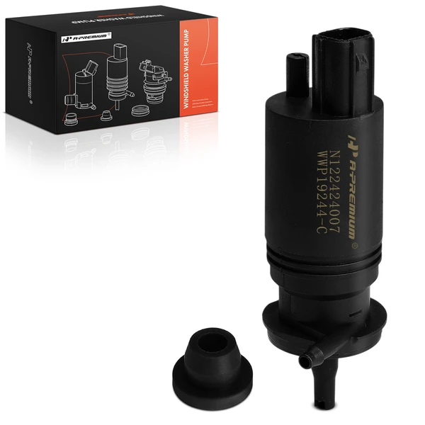 Front Windshield Washer Pump with Rubber Grommet for 2001-2003 Dodge Caravan