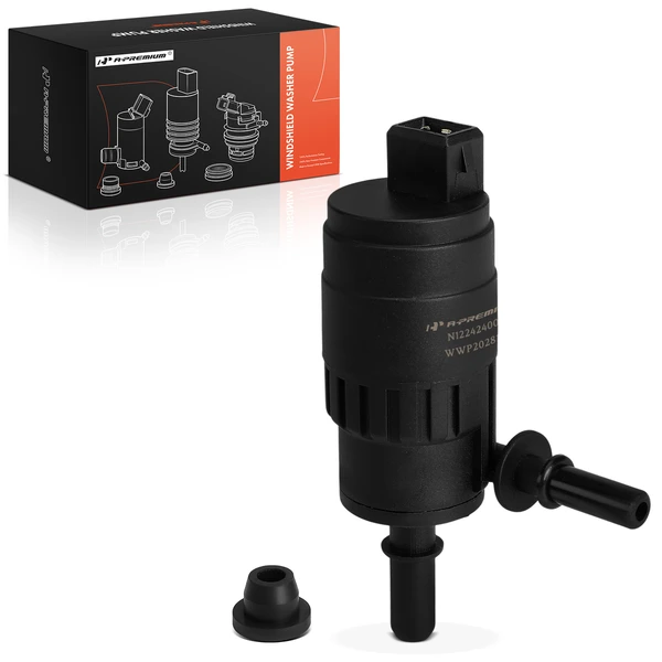 Front Windshield Washer Pump with Rubber Grommet for Fiat 500 2014-2016 L4 1.4L