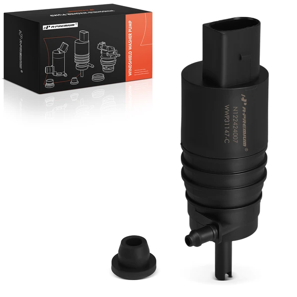 Front Windshield Washer Pump with Rubber Grommet for BMW F10 F12 5 6 7 Series