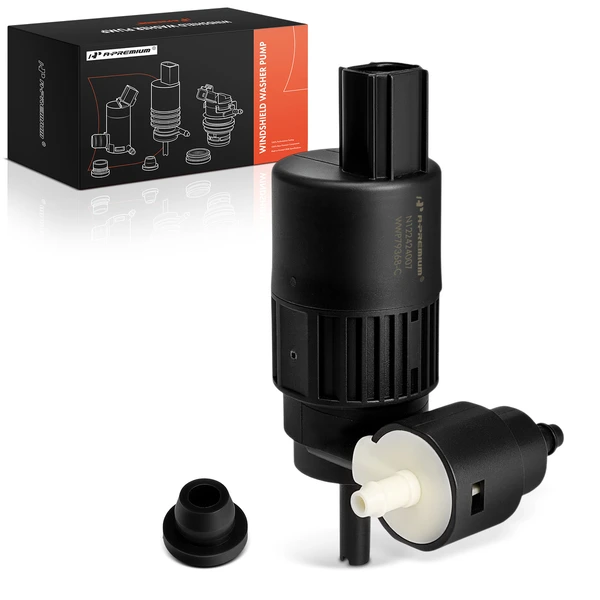 Front or Rear Windshield Washer Pump with Grommet 2 nozzles for Cadillac SRX 10-16