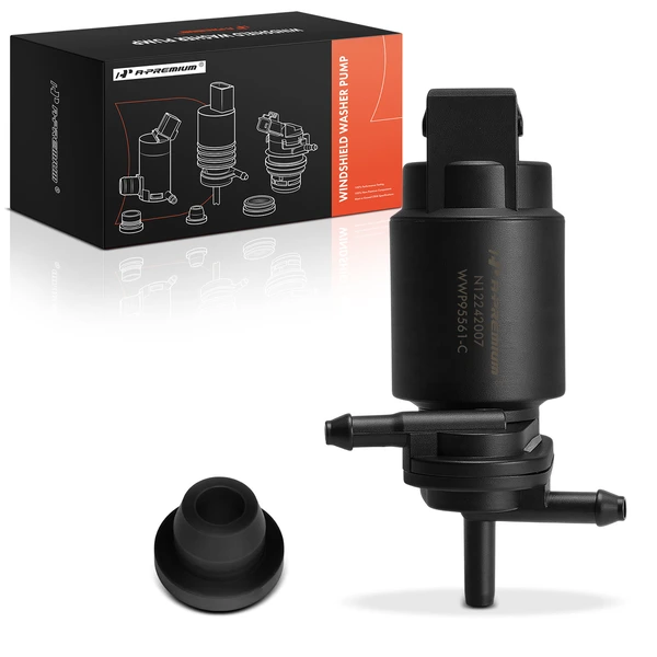 Front or Rear Windshield Washer Pump with Rubber Grommet for 2005-2009 Chevrolet Equinox