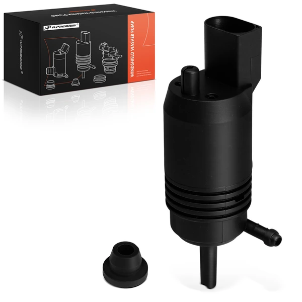 Front or Rear Windshield Washer Pump with Rubber Grommet for 2017-2021 Chevrolet Bolt EV