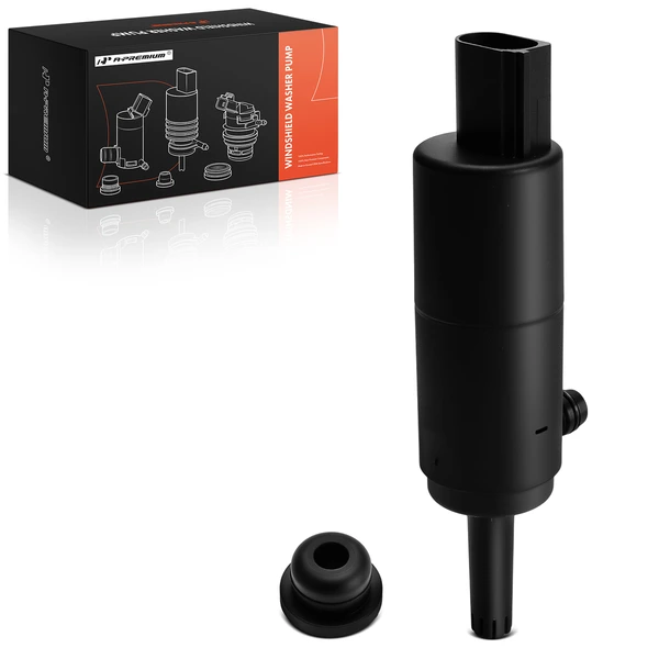 Front or Rear Windshield Washer Pump with Rubber Grommet for Dodge Mercedes-Benz