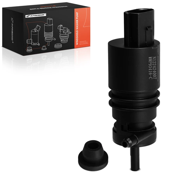 Front Windshield Washer Pump with Rubber Grommet for BMW 528i 535d 640i Gran Coupe